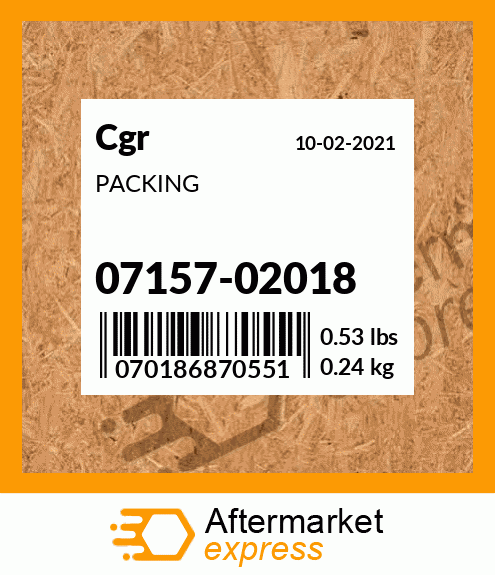 PACKING 07157-02018