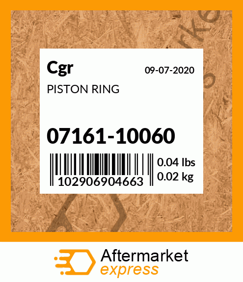 PISTON RING 07161-10060