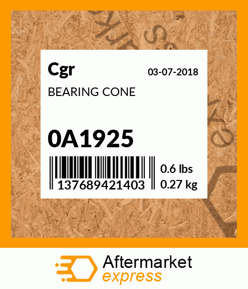 BEARING CONE 0A1925