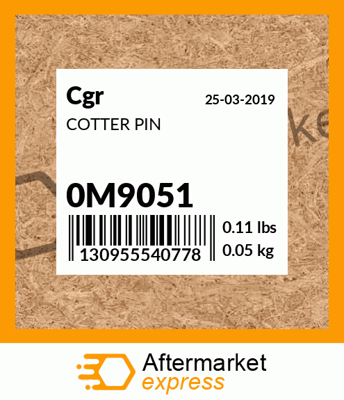 COTTER PIN 0M9051