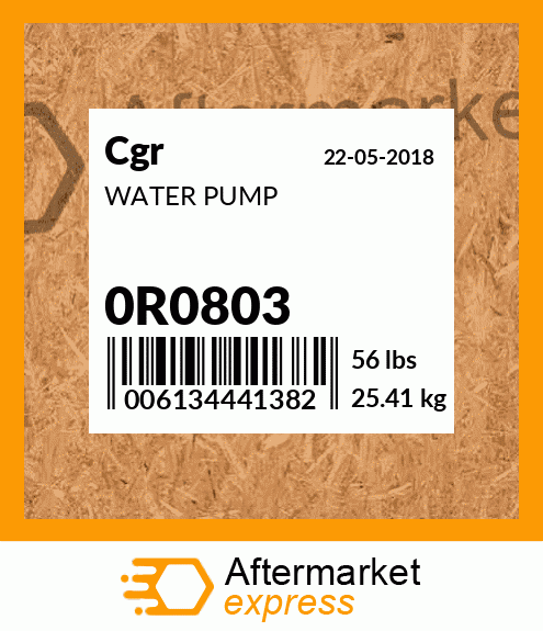 WATER PUMP 0R0803