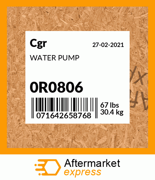 WATER PUMP 0R0806
