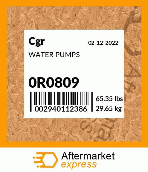 WATER PUMPS 0R0809