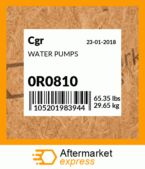 WATER PUMPS 0R0810