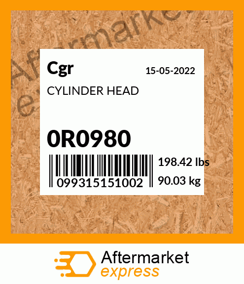 CYLINDER HEAD 0R0980