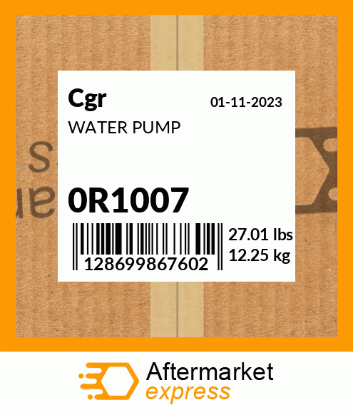 WATER PUMP 0R1007