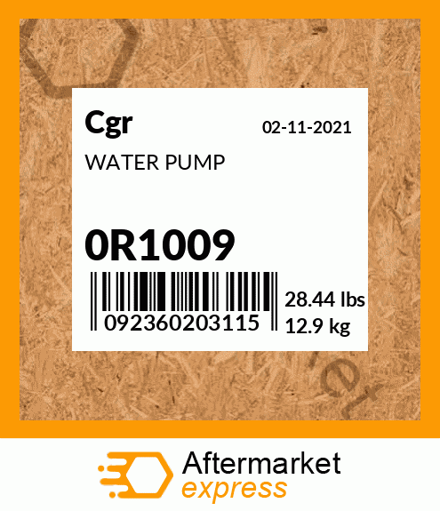 WATER PUMP 0R1009
