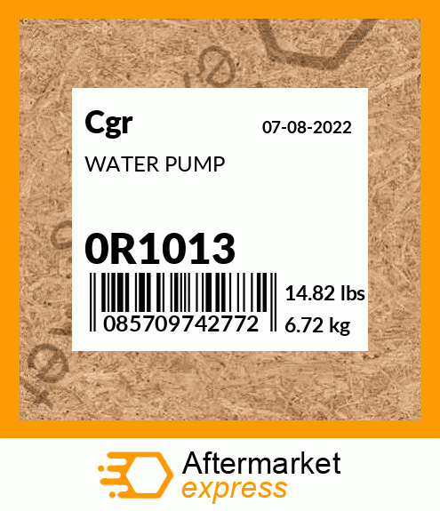 WATER PUMP 0R1013