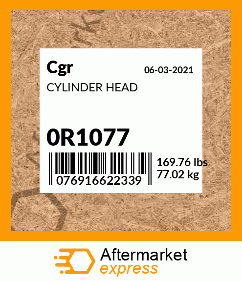 CYLINDER HEAD 0R1077