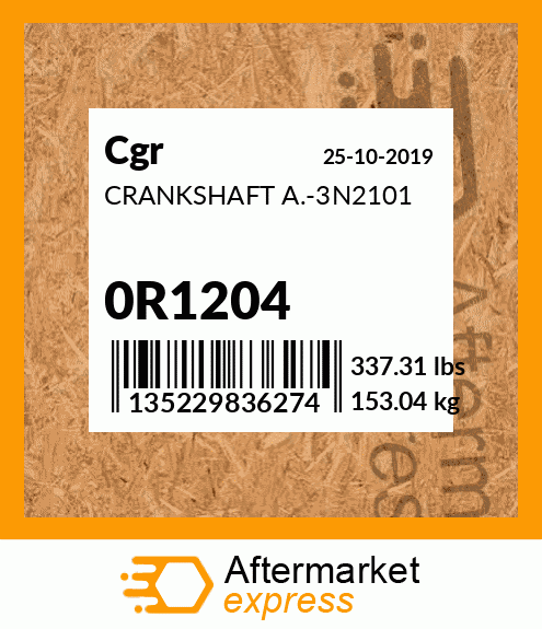 CRANKSHAFT A.-3N2101 0R1204