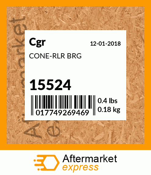 CONE-RLR BRG 15524