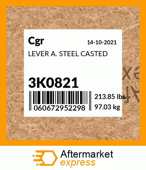LEVER A. STEEL CASTED 3K0821