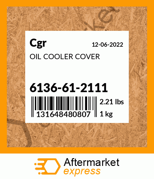 OIL COOLER COVER 6136-61-2111