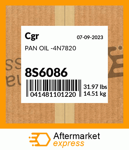 PAN OIL -4N7820 8S6086