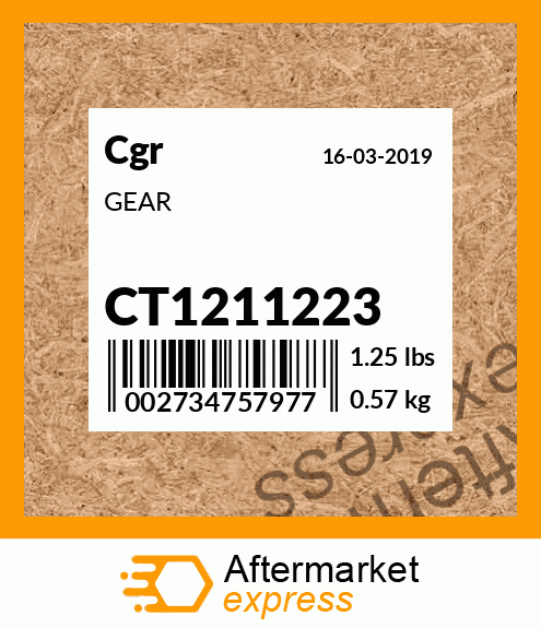 GEAR CT1211223