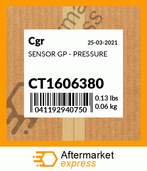 SENSOR GP - PRESSURE CT1606380