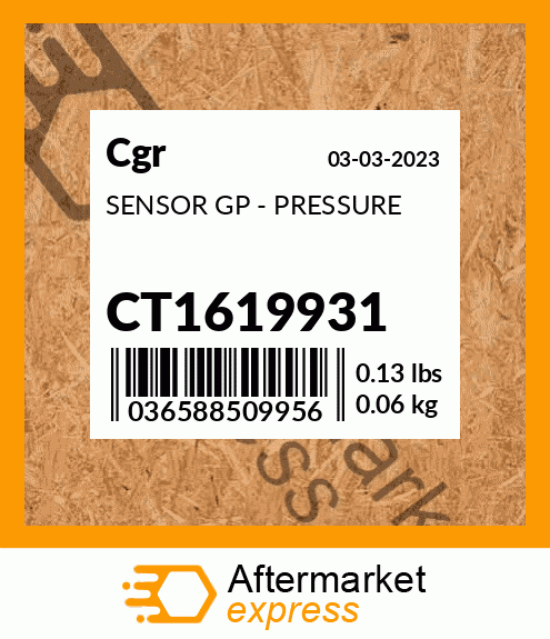 SENSOR GP - PRESSURE CT1619931