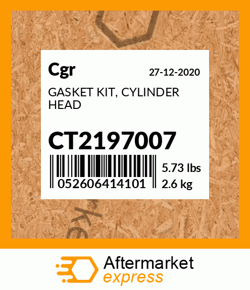 GASKET KIT, CYLINDER HEAD CT2197007