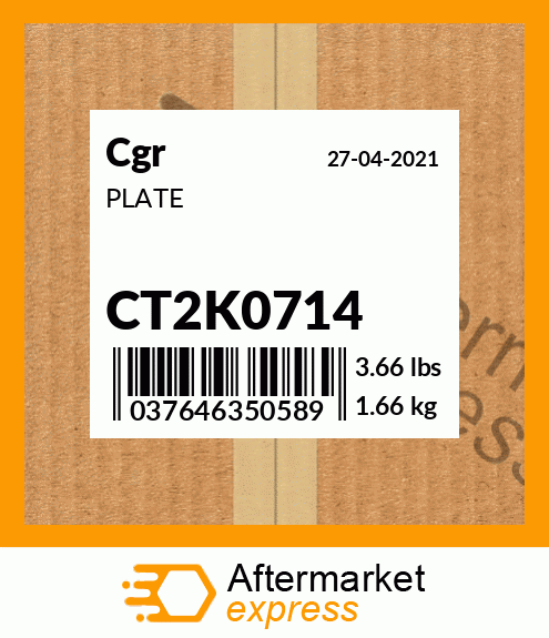 PLATE CT2K0714