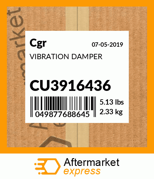 VIBRATION DAMPER CU3916436