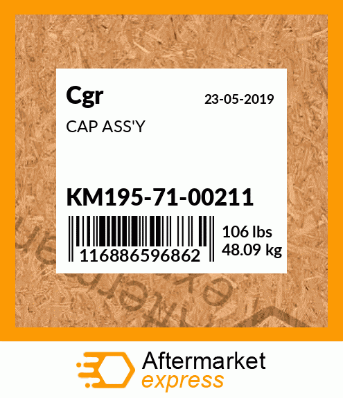 CAP ASS'Y KM195-71-00211