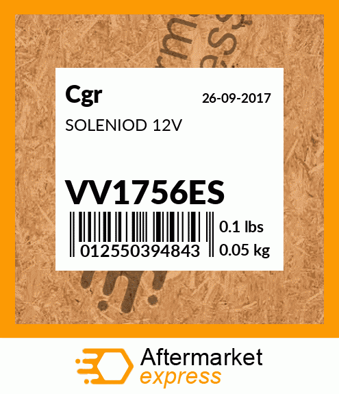 SOLENIOD 12V VV1756ES