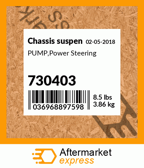 PUMP,Power Steering 730403
