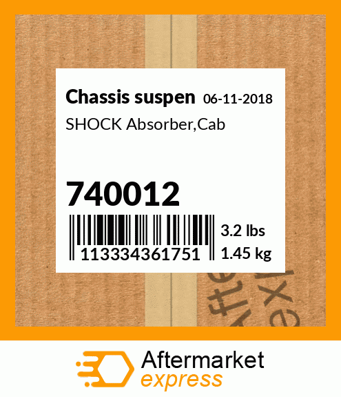SHOCK Absorber,Cab 740012
