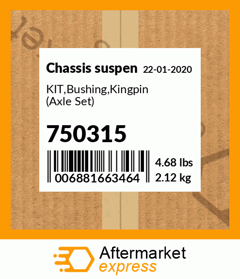 KIT,Bushing,Kingpin (Axle Set) 750315