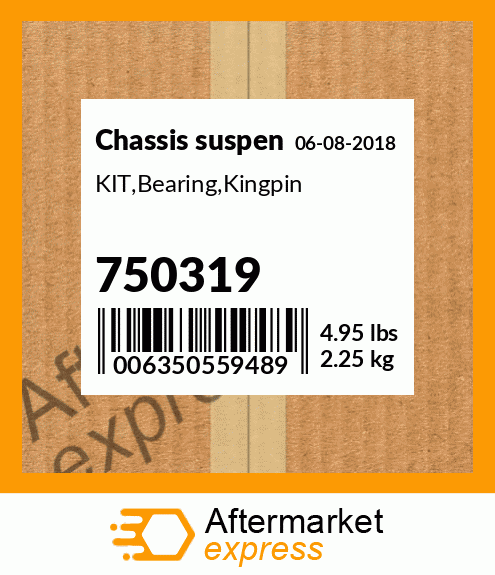 KIT,Bearing,Kingpin 750319
