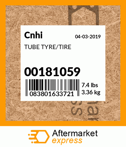 TUBE TYRE/TIRE 00181059