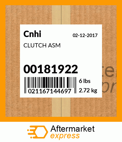 CLUTCH ASM 00181922