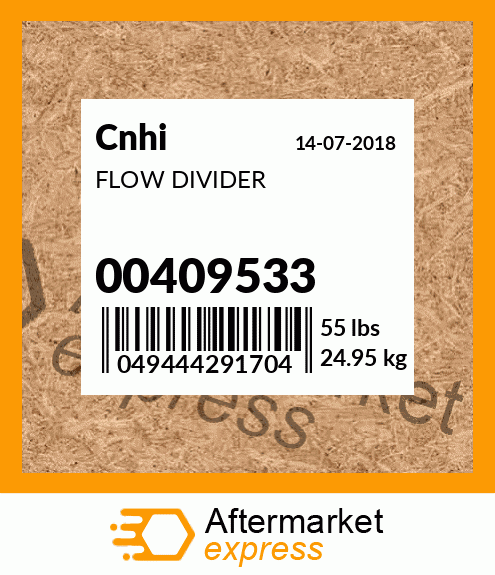 FLOW DIVIDER 00409533