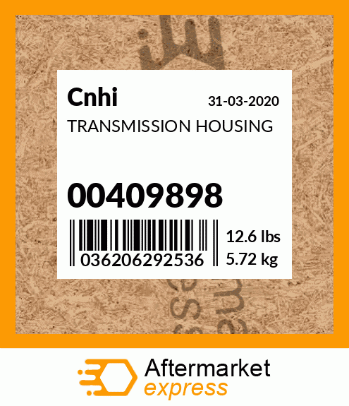TRANSMISSION HOUSING 00409898