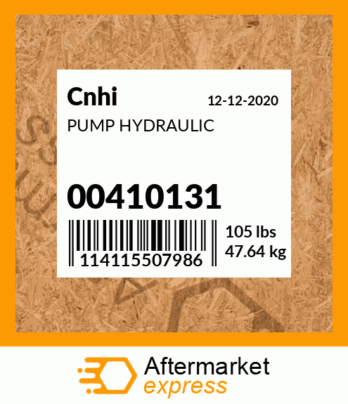 PUMP HYDRAULIC 00410131