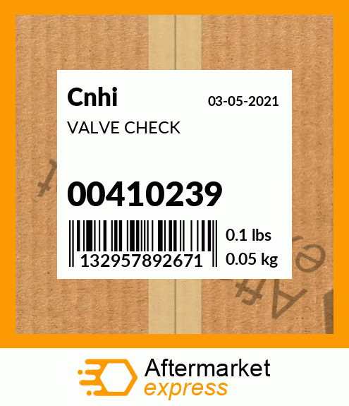 VALVE CHECK 00410239