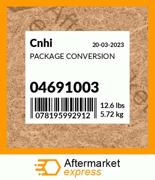 PACKAGE CONVERSION 04691003