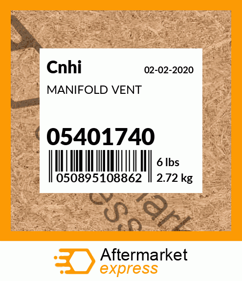 MANIFOLD VENT 05401740