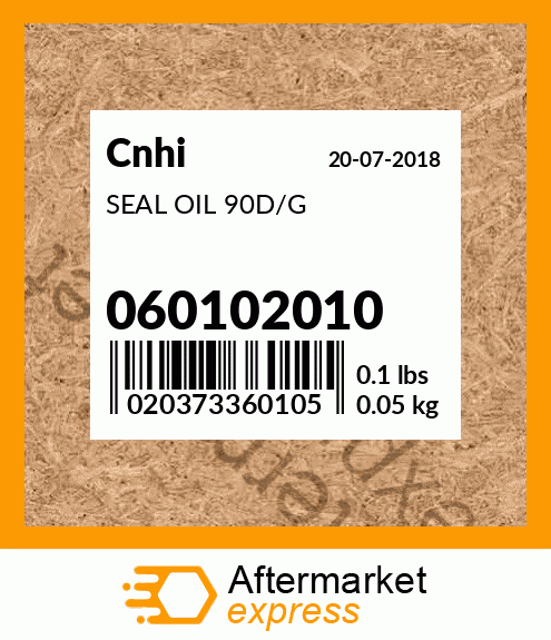 SEAL OIL 90D/G 060102010