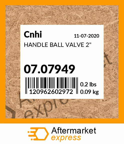 HANDLE BALL VALVE 2" 07.07949