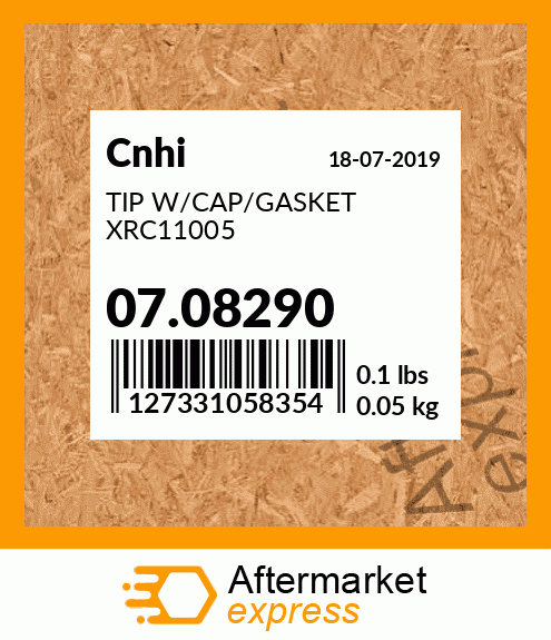 TIP W/CAP/GASKET XRC11005 07.08290