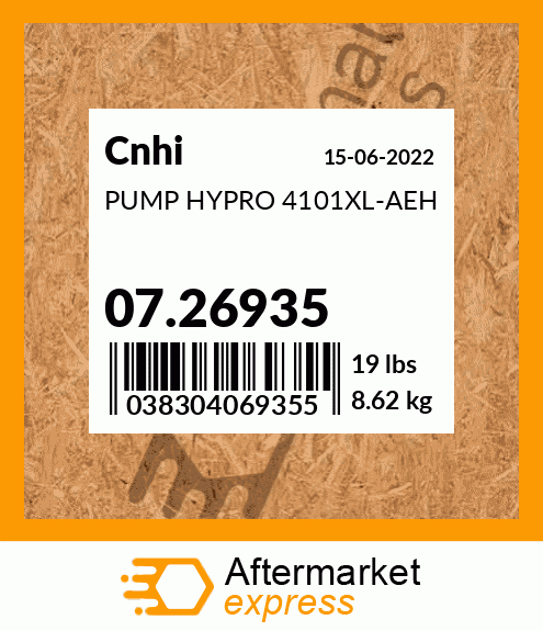 PUMP HYPRO 4101XL-AEH 07.26935