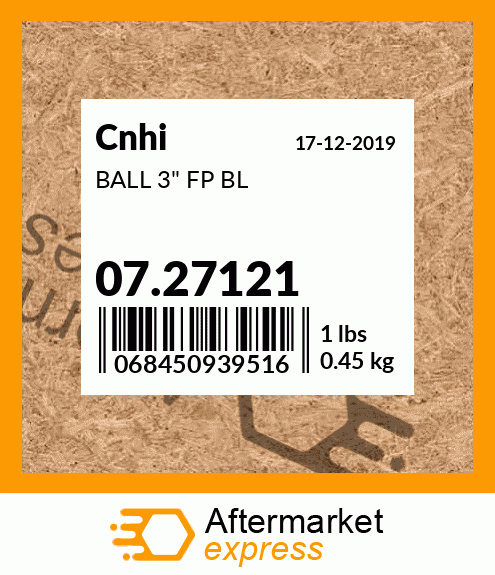 BALL 3" FP BL 07.27121