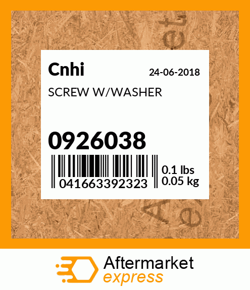 SCREW W/WASHER 0926038