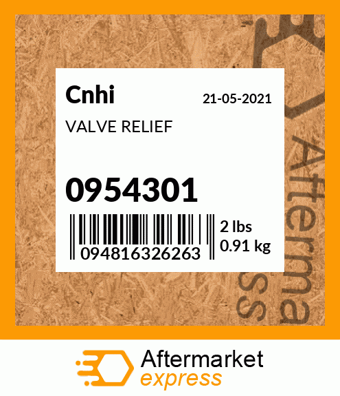 VALVE RELIEF 0954301