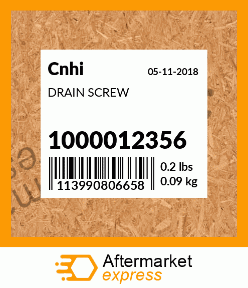DRAIN SCREW 1000012356