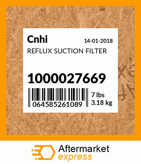 REFLUX SUCTION FILTER 1000027669