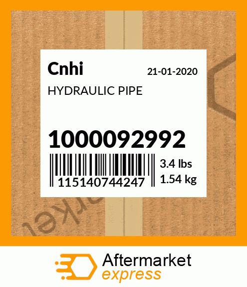 HYDRAULIC PIPE 1000092992