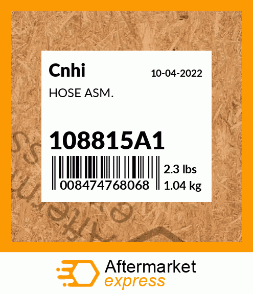 HOSE ASM. 108815A1