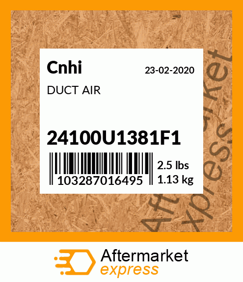 DUCT AIR 24100U1381F1
